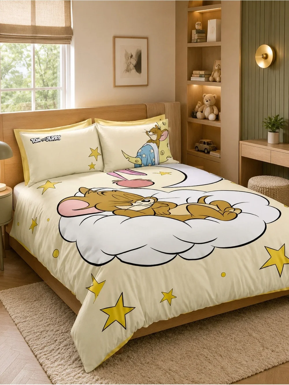 Yellow Starry Kids Bedding Set